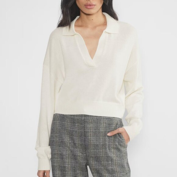 Aritzia Wilfred Clara Merino Wool Sweater in Light Birch (Cream), size 2XS - Picture 1 of 12